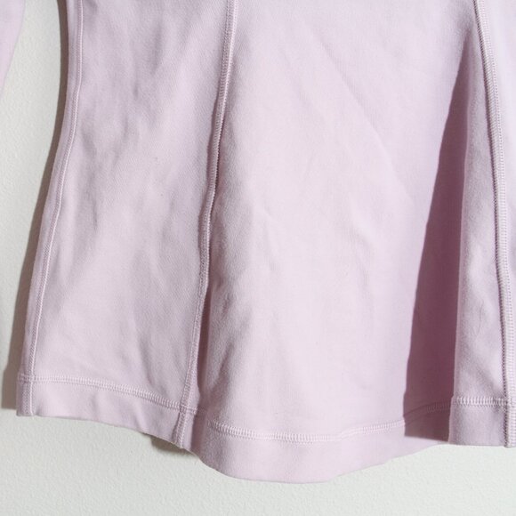 Lululemon Define Jacket *Luon Light Baby Pink Full Zip Thumbholes Cuffins Size 4 - Picture 12 of 15